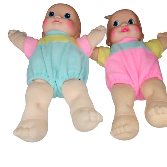 90s Magic Nursery Baby Dolls Twins 1992 Mattel‎ Boy Girl 9" Vintage - Picture 5 of 12